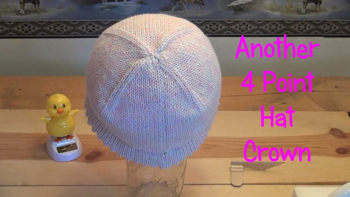 Knitting machine hat pattern