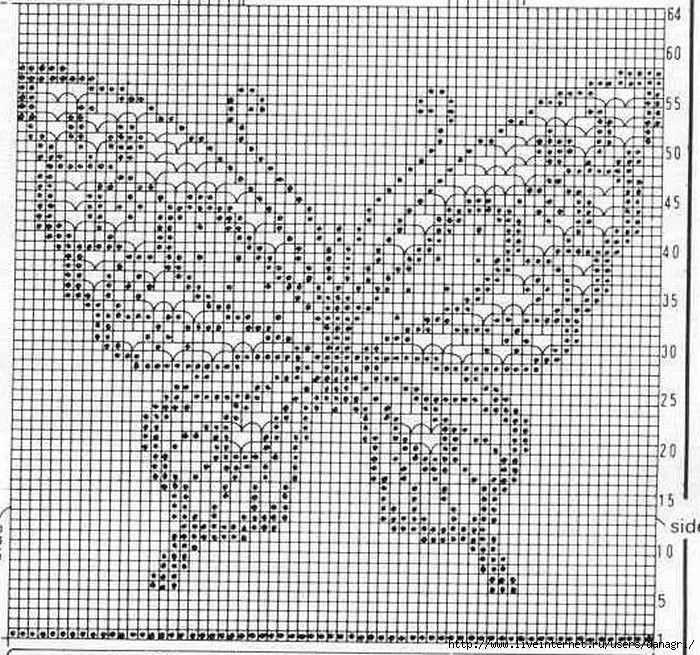 Knitting pattern for a butterfly