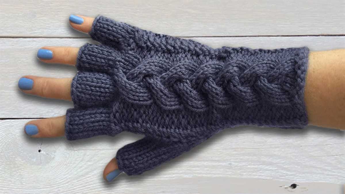 Knitting patterns gloves easy