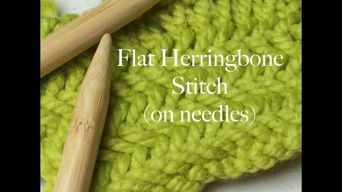 Knitting patterns herringbone stitch
