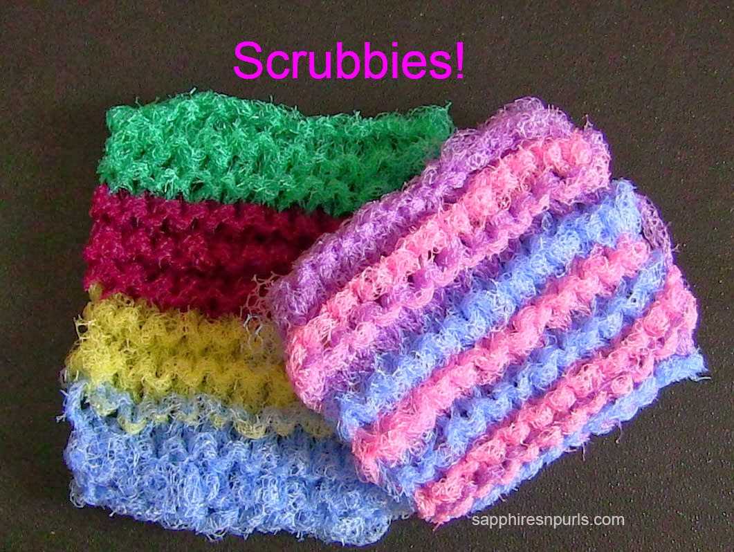 Knitting pattern for scrubbies