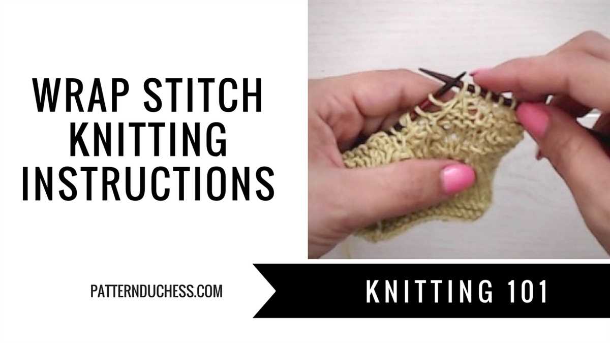 Knitting pattern instructions