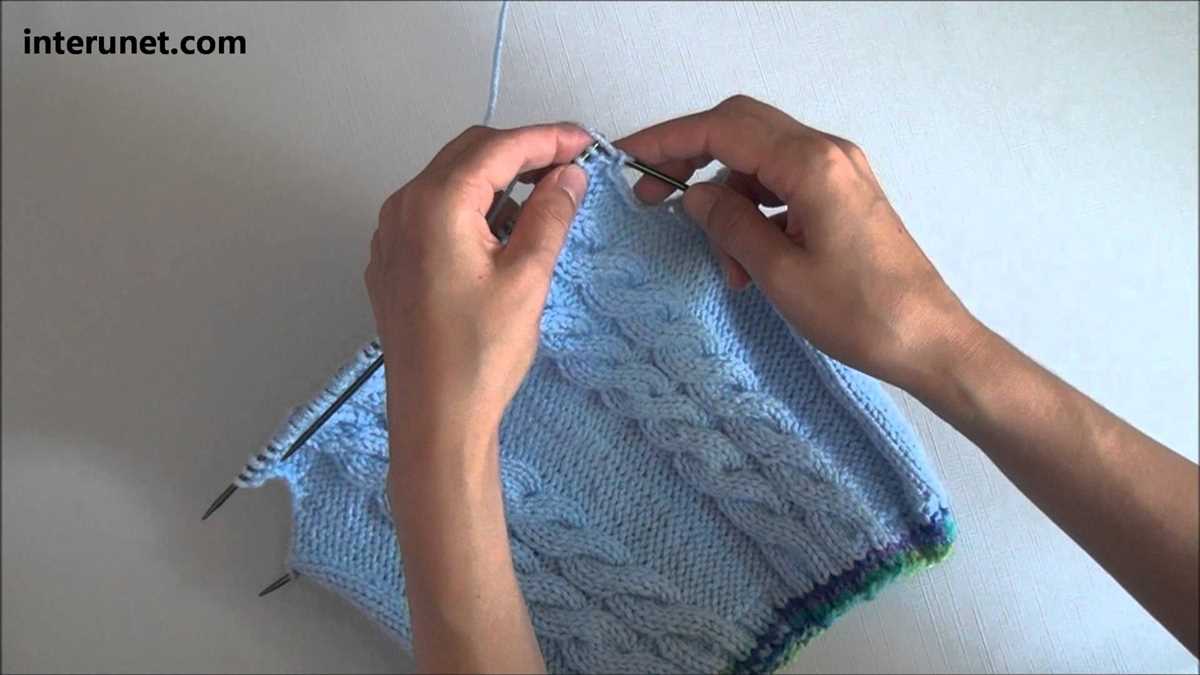 Knitting pattern instructions