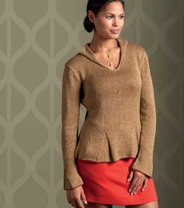 Knitting pattern v neck sweater