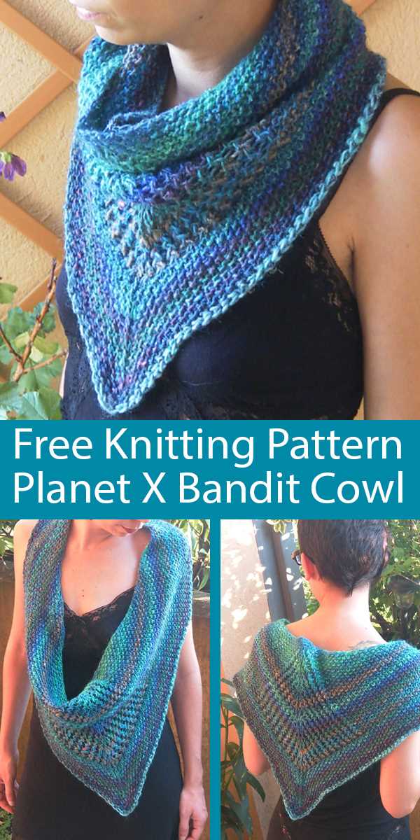 Bandana cowl knitting patterns