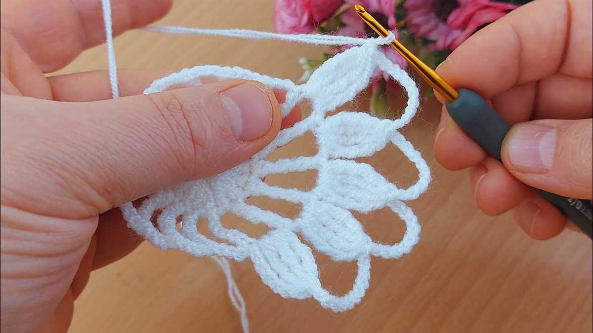 Easy flower knitting pattern