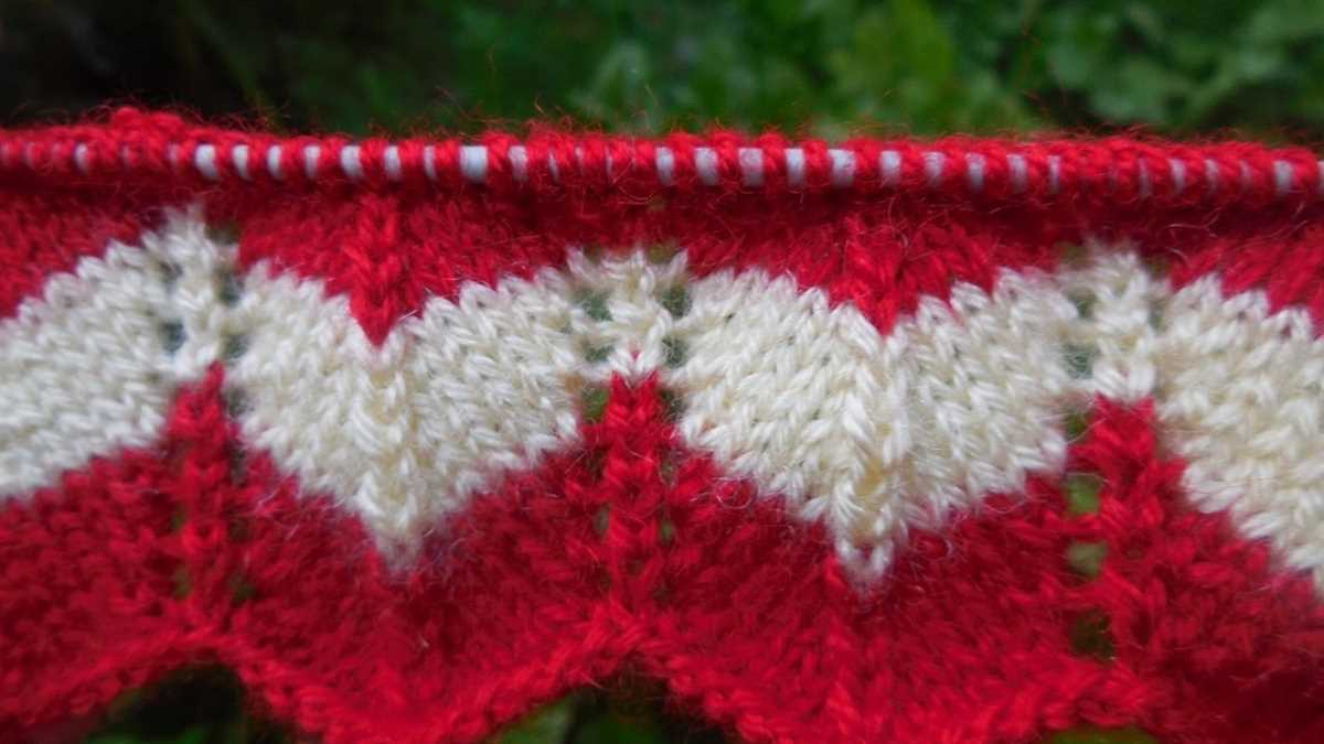 Zig zag knitting pattern
