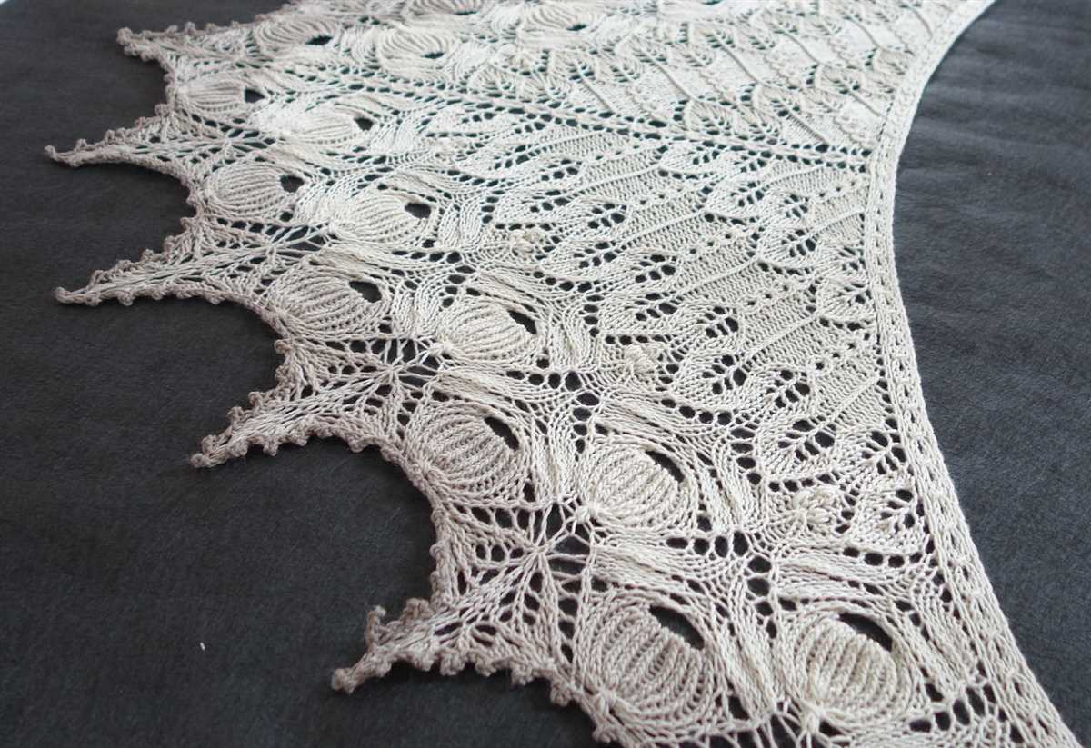 Lace knitted shawl patterns
