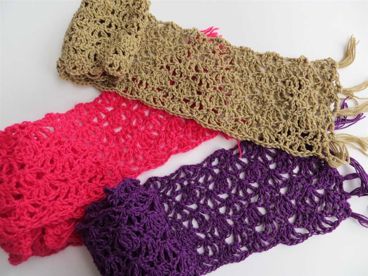 Lacy scarf knitting pattern free