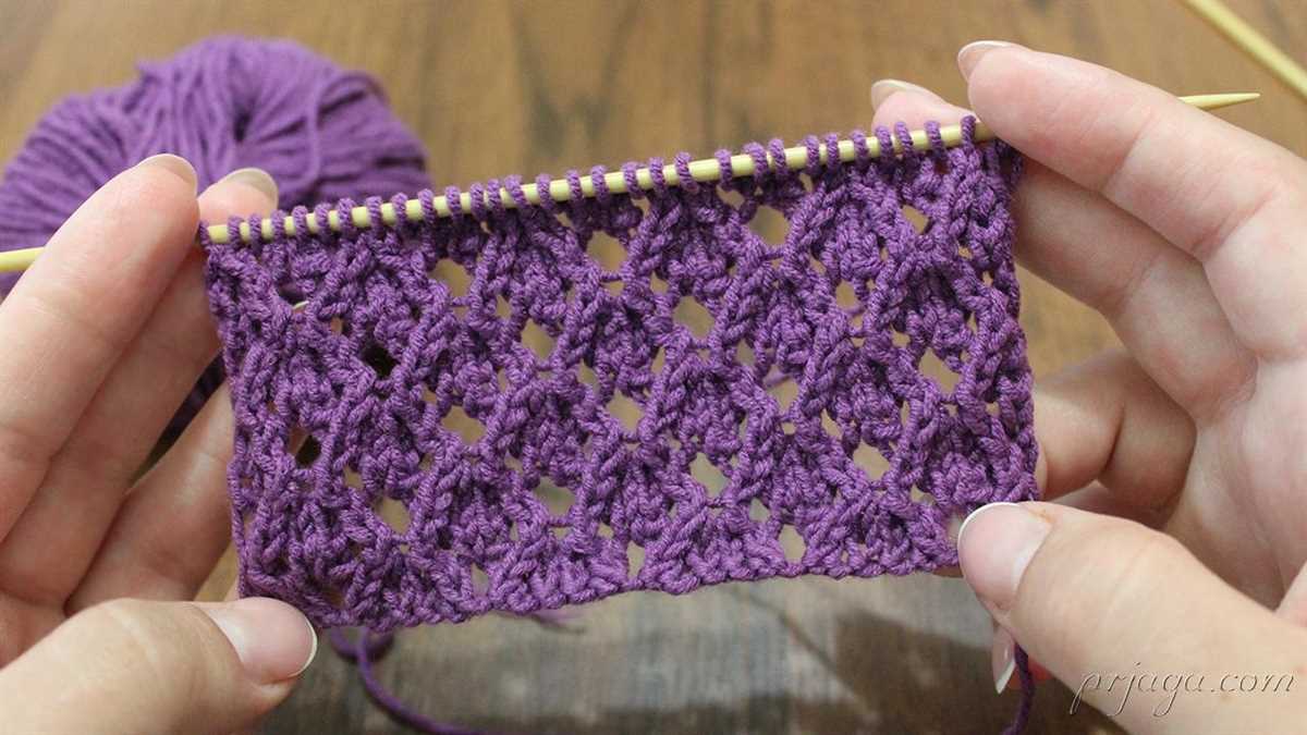 Diamond knitting pattern free