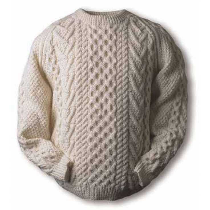 Aran fisherman knit sweater patterns