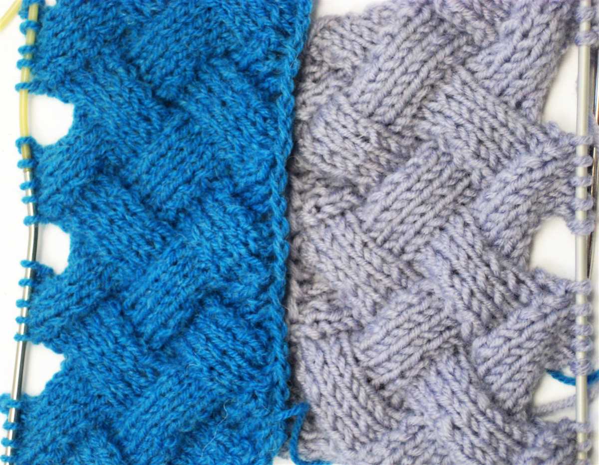 Cross cable knitting pattern
