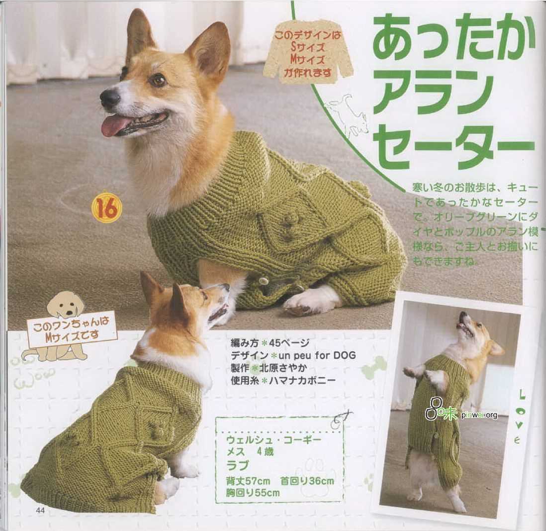 Knit dog coat pattern