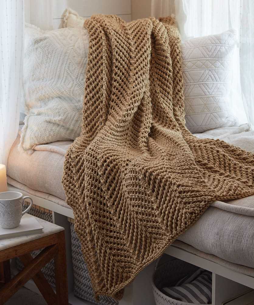 Knitted bed throws patterns