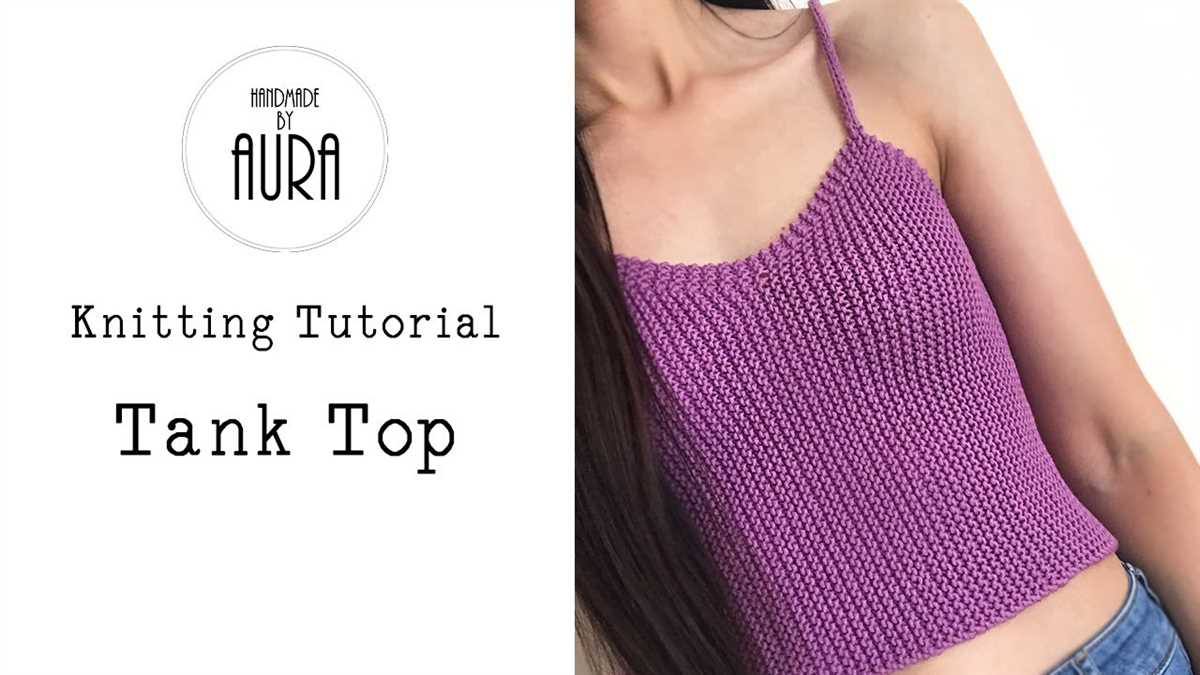 Effortless DIY Instructions for Knitting a Stylish Sleeveless Top Simple tank top knitting pattern