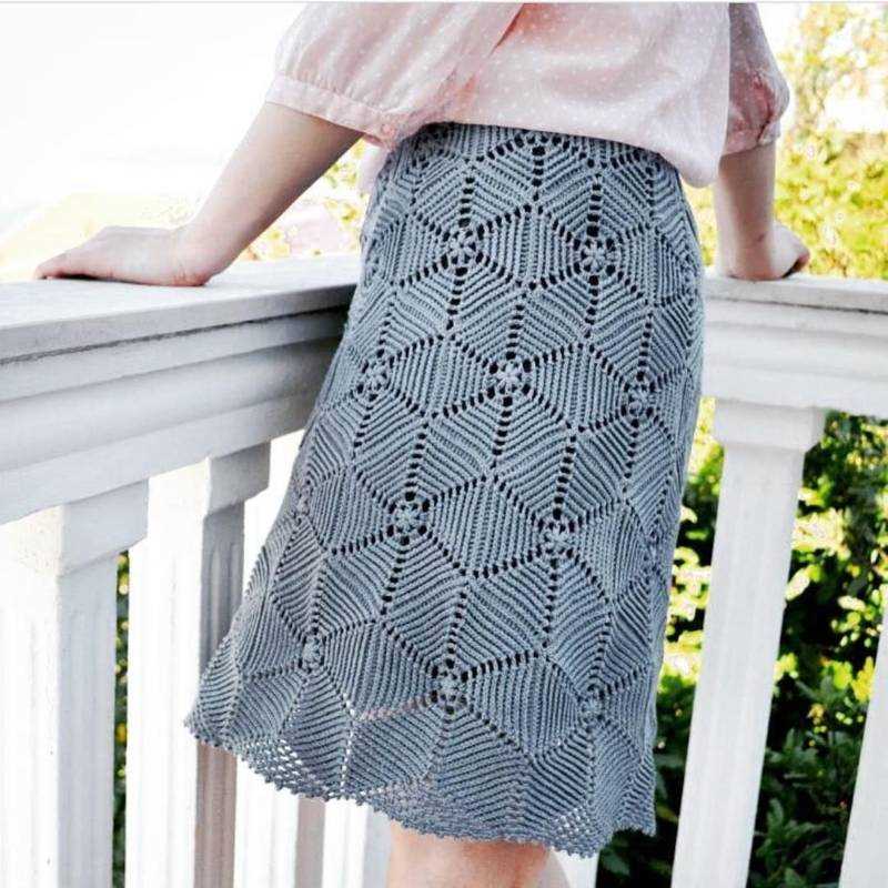 Long knit skirt pattern