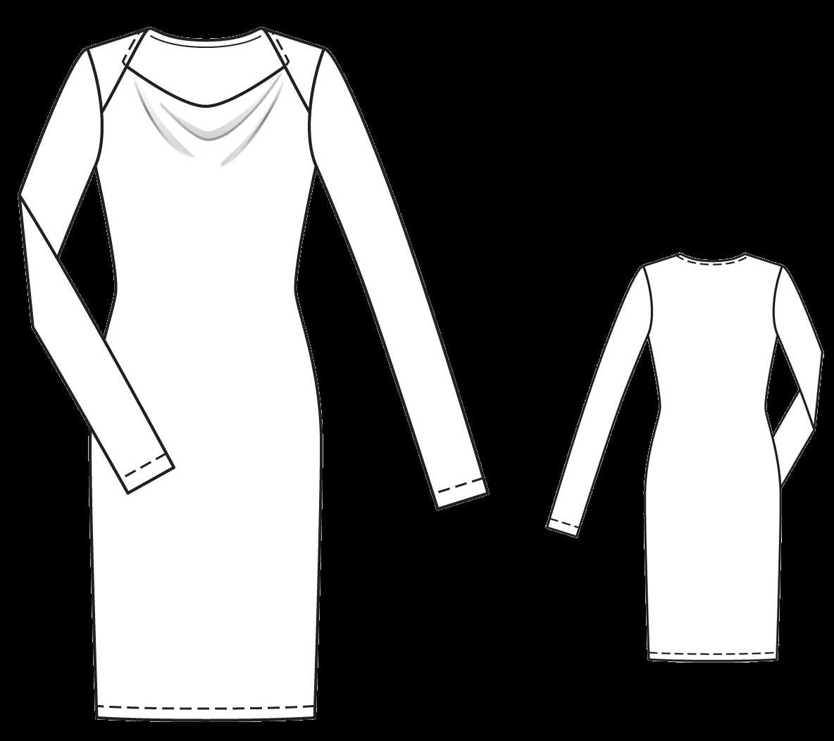 Long sleeve knit dress pattern