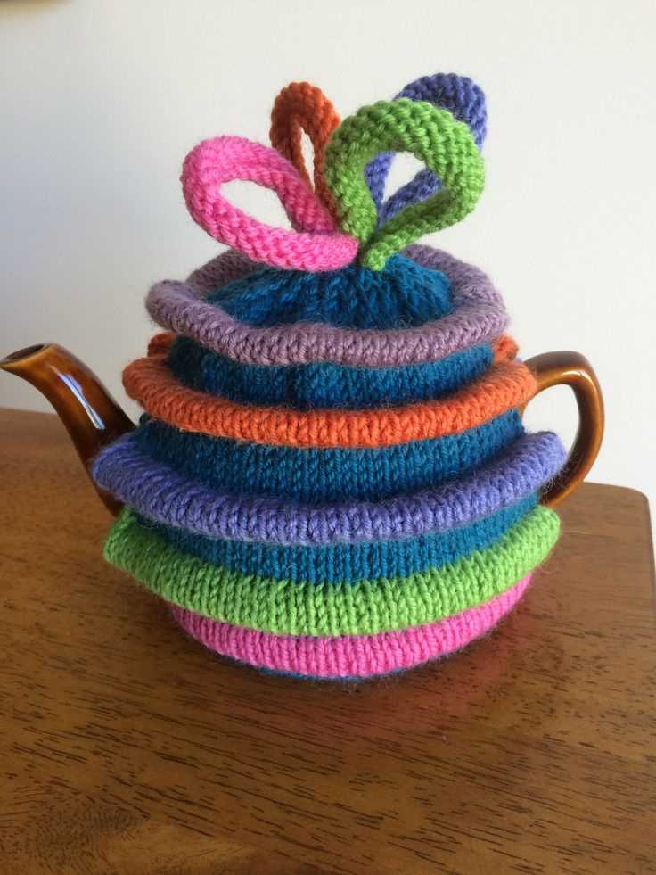 Loom knit tea cozy pattern