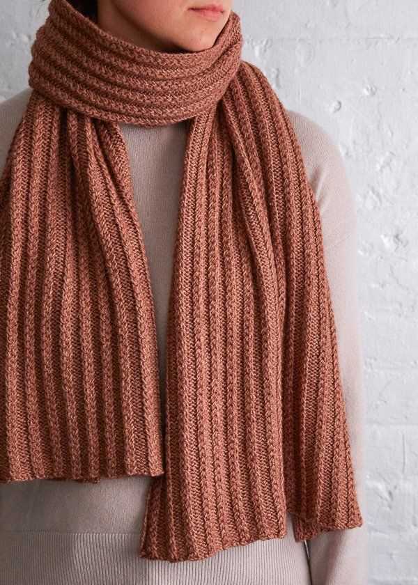 Loop knit scarf pattern