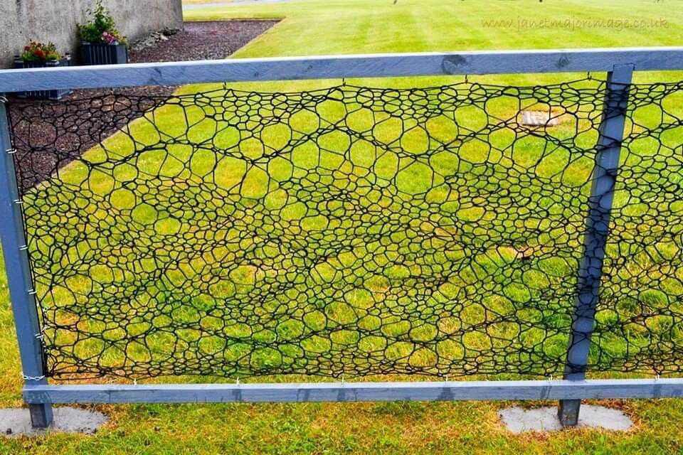 Knit fence pattern