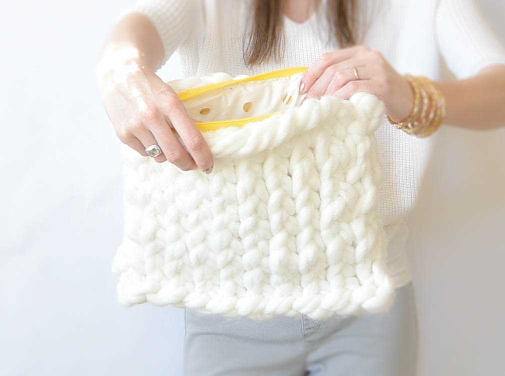 Easy knitted bag pattern