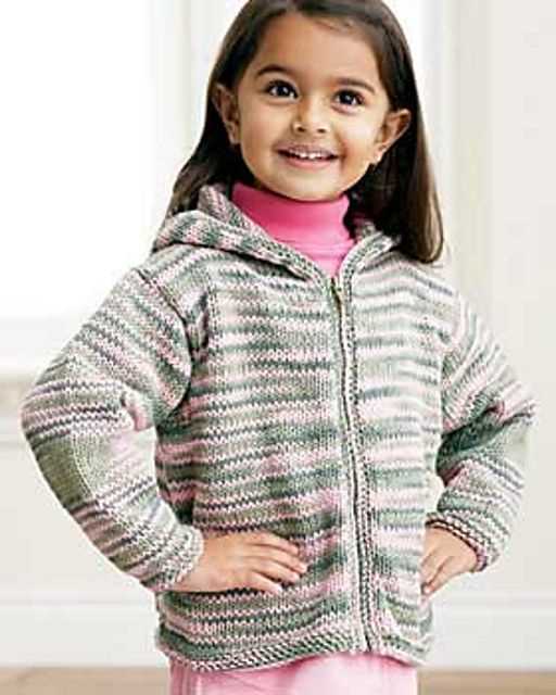 Free hooded cardigan knitting pattern