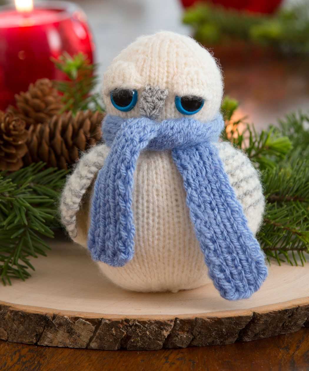 Owl toy knitting pattern