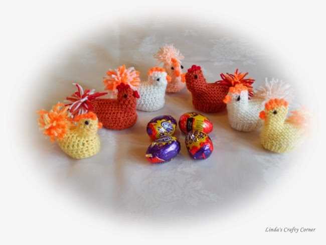 Creme egg chick knitting pattern