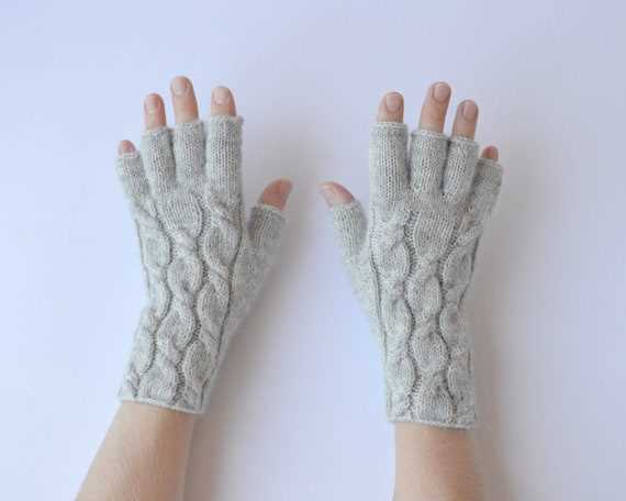 Men's half finger gloves knitting pattern
