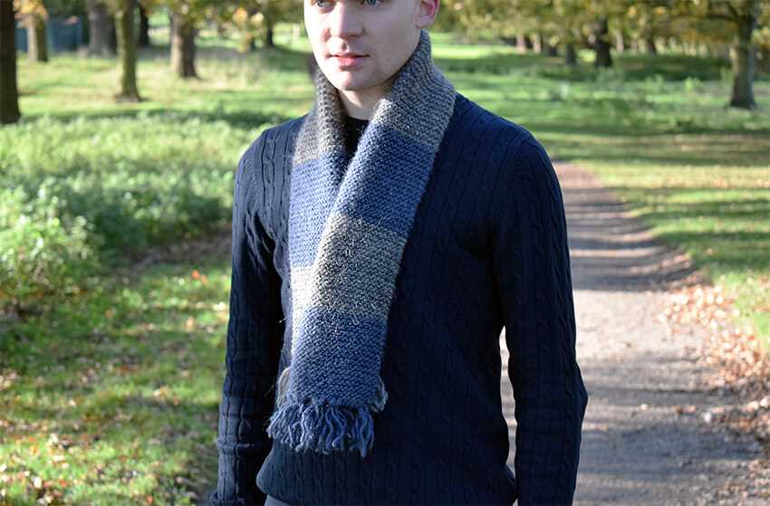 Mens cable knit scarf pattern