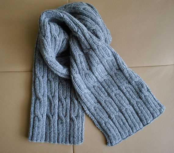 Mens cable knit scarf pattern