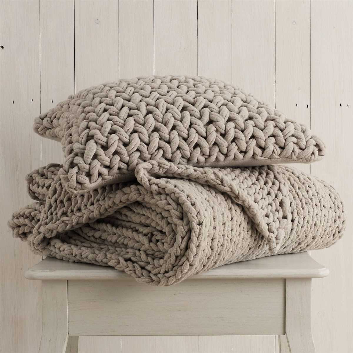 Knitted bed throws patterns