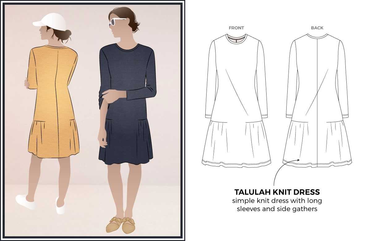 Long sleeve knit dress pattern