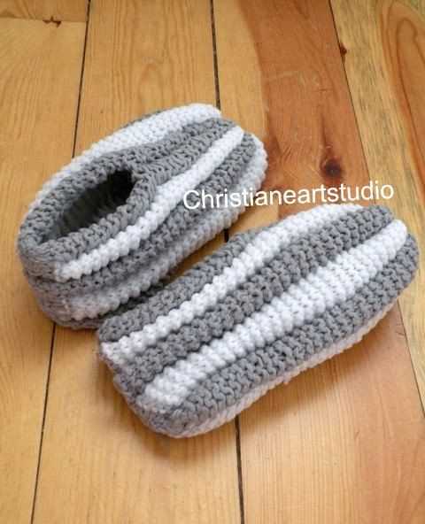 Phentex slippers knitting pattern