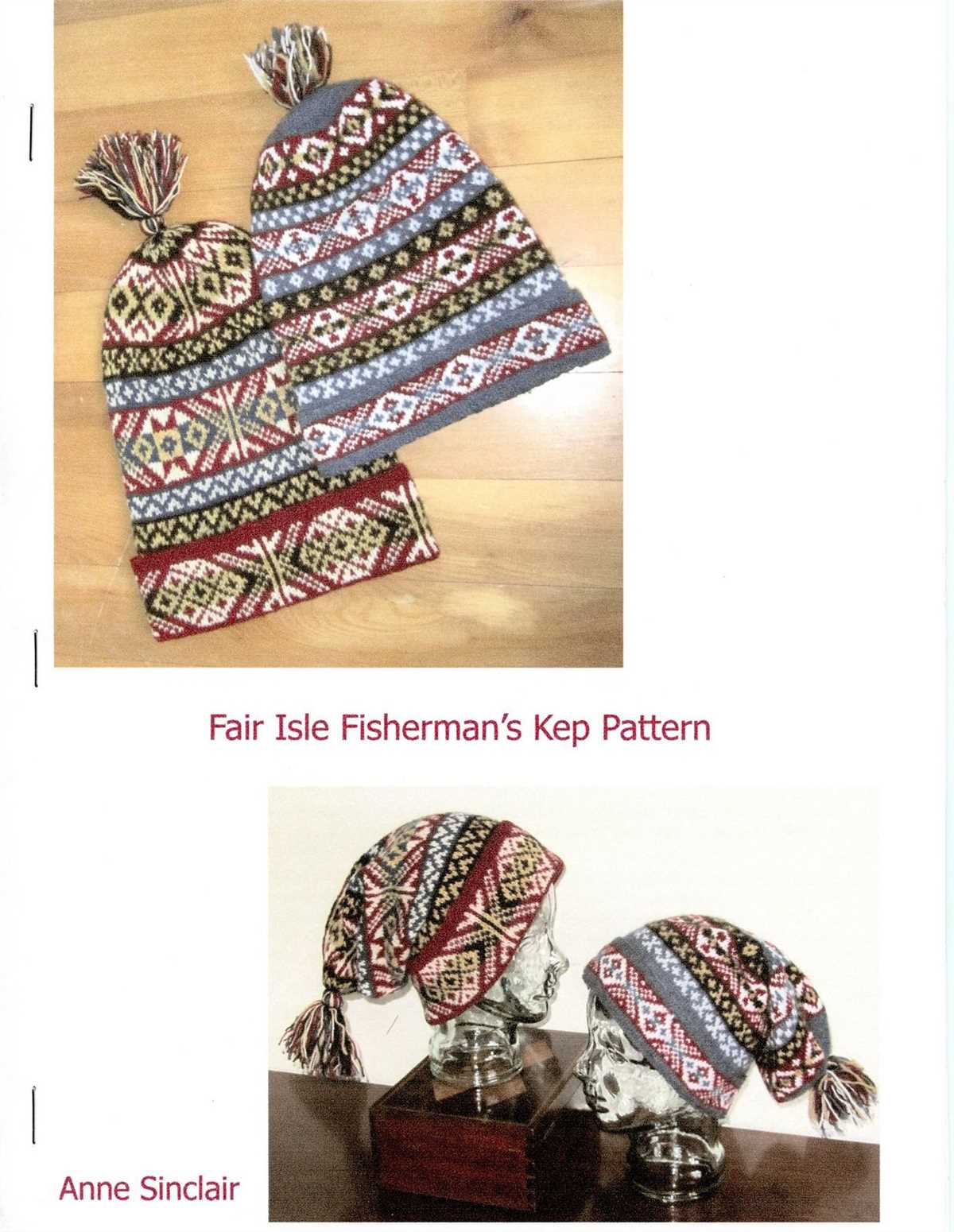 Fisherman's kep knitting pattern