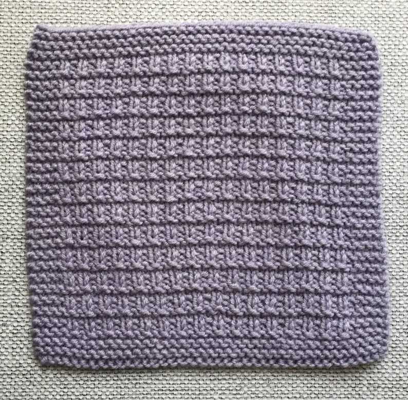 Mini almost lost washcloth knitting pattern