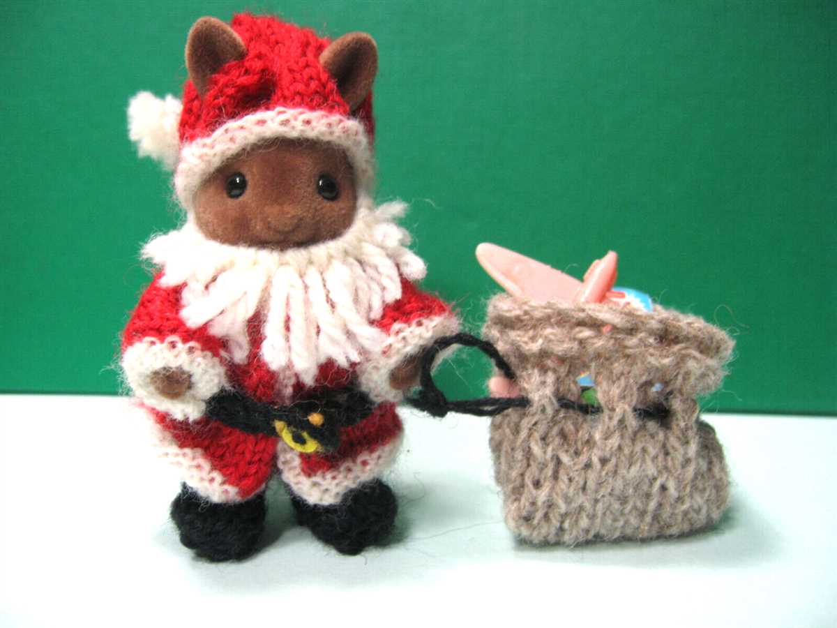 Mini santa sack knitting pattern