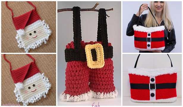 Mini santa sack knitting pattern