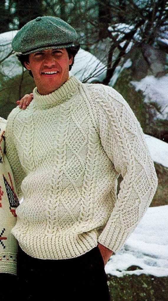 Irish fisherman knit sweater pattern