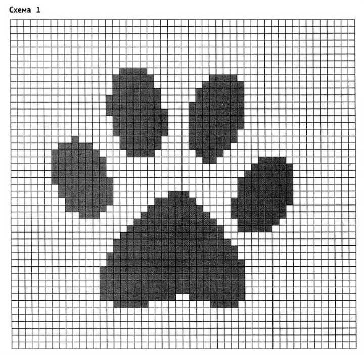 Bear paw knitting pattern