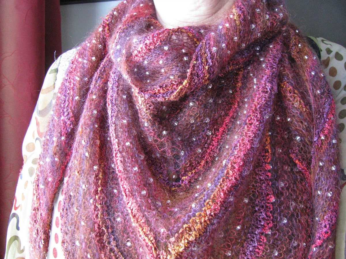 Mohair shawl knitting pattern