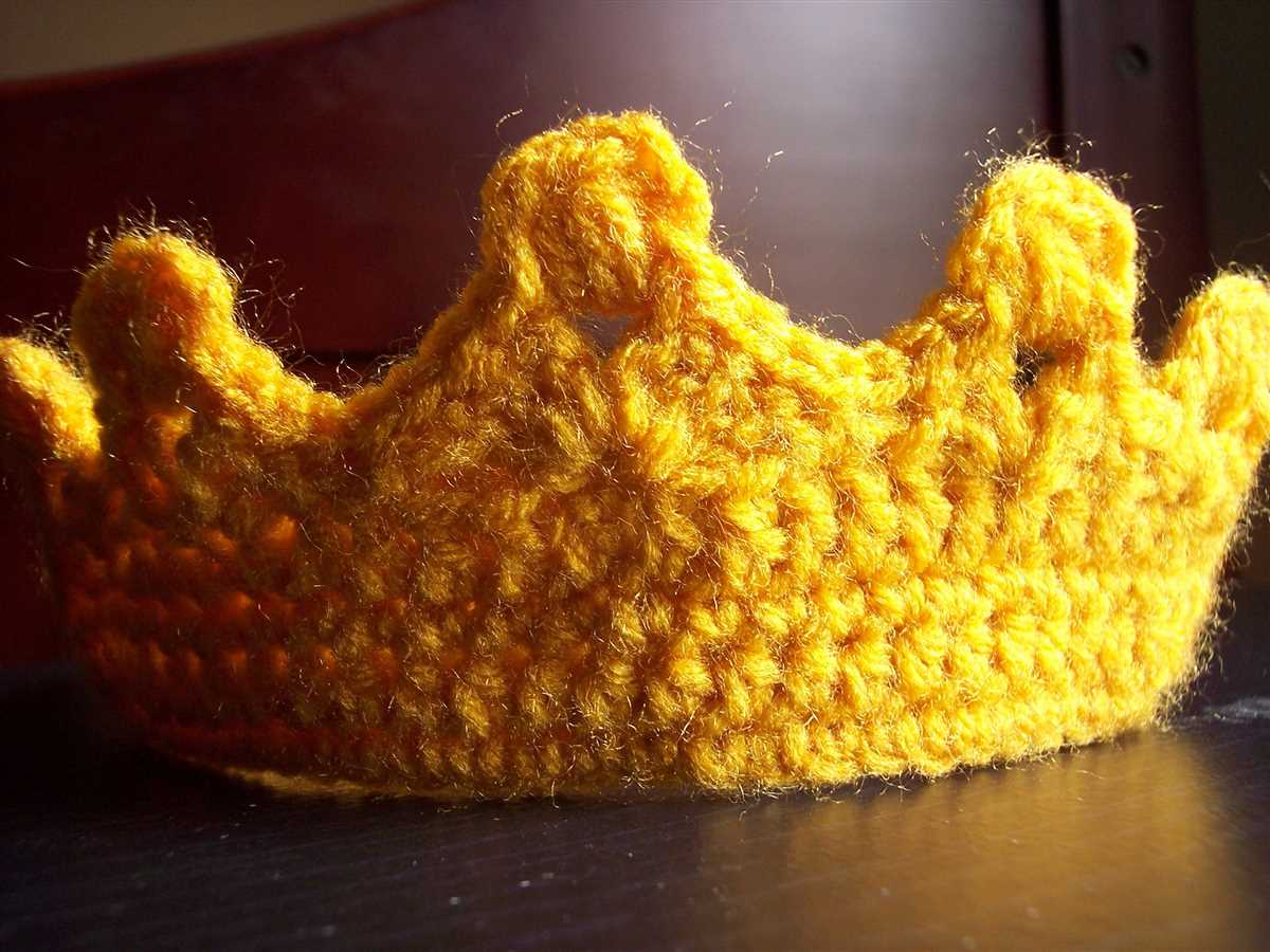 Crown knitting pattern