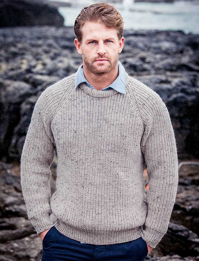 Irish fisherman knit sweater pattern