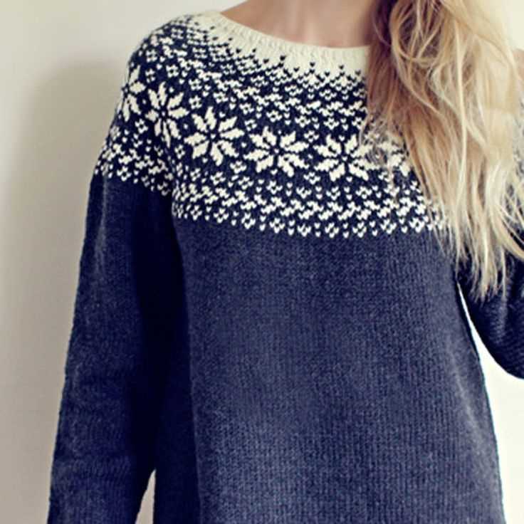 Mushroom sweater knit pattern