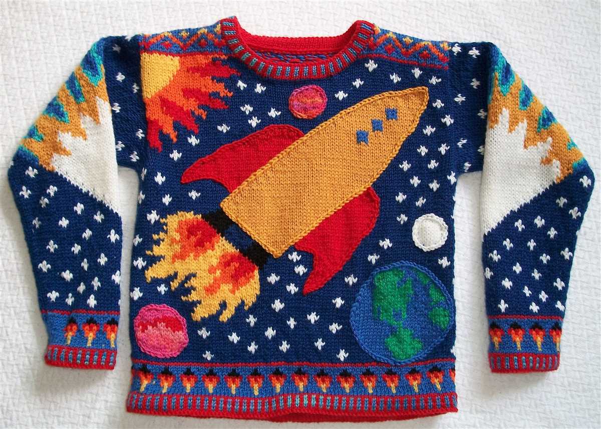 Mushroom sweater knit pattern