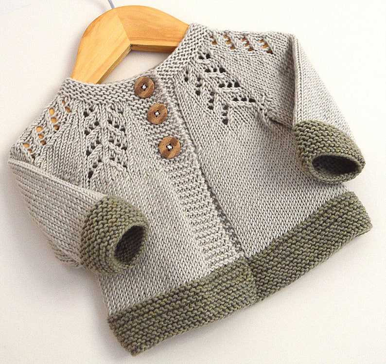 Knit baby cardigan pattern