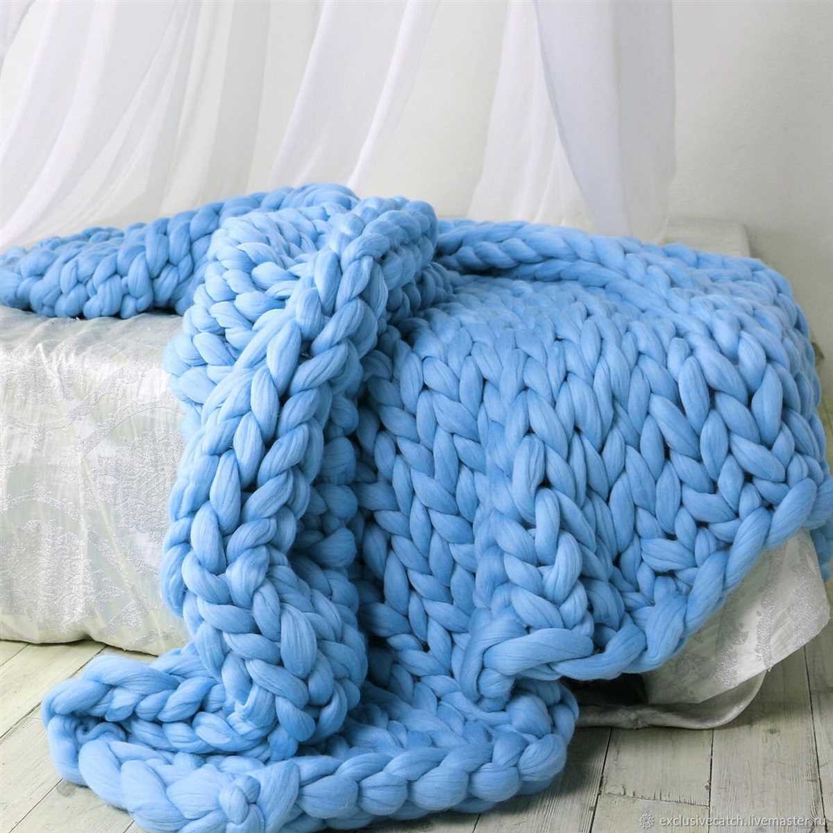 Giant chunky knit blanket pattern