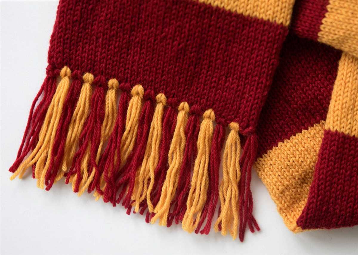 Hufflepuff scarf knitting pattern