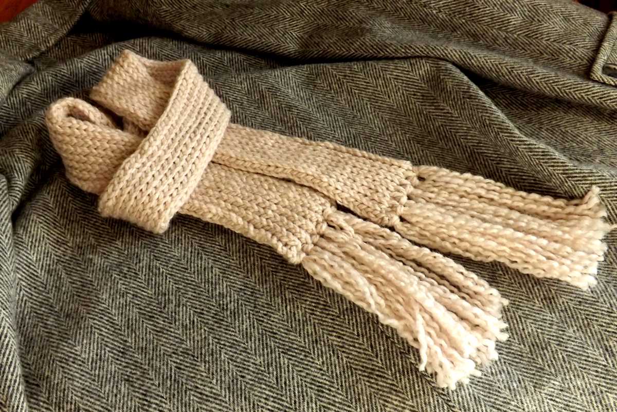 Easy scarf pattern knitting