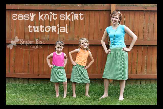 Jersey knit skirt pattern free